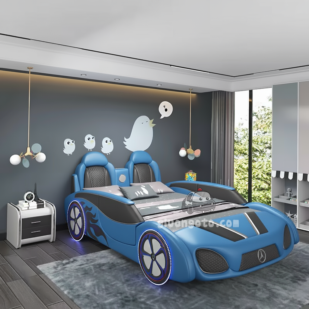 giuong-ngu-o-to-canh-sat-cho-be-trai-b506